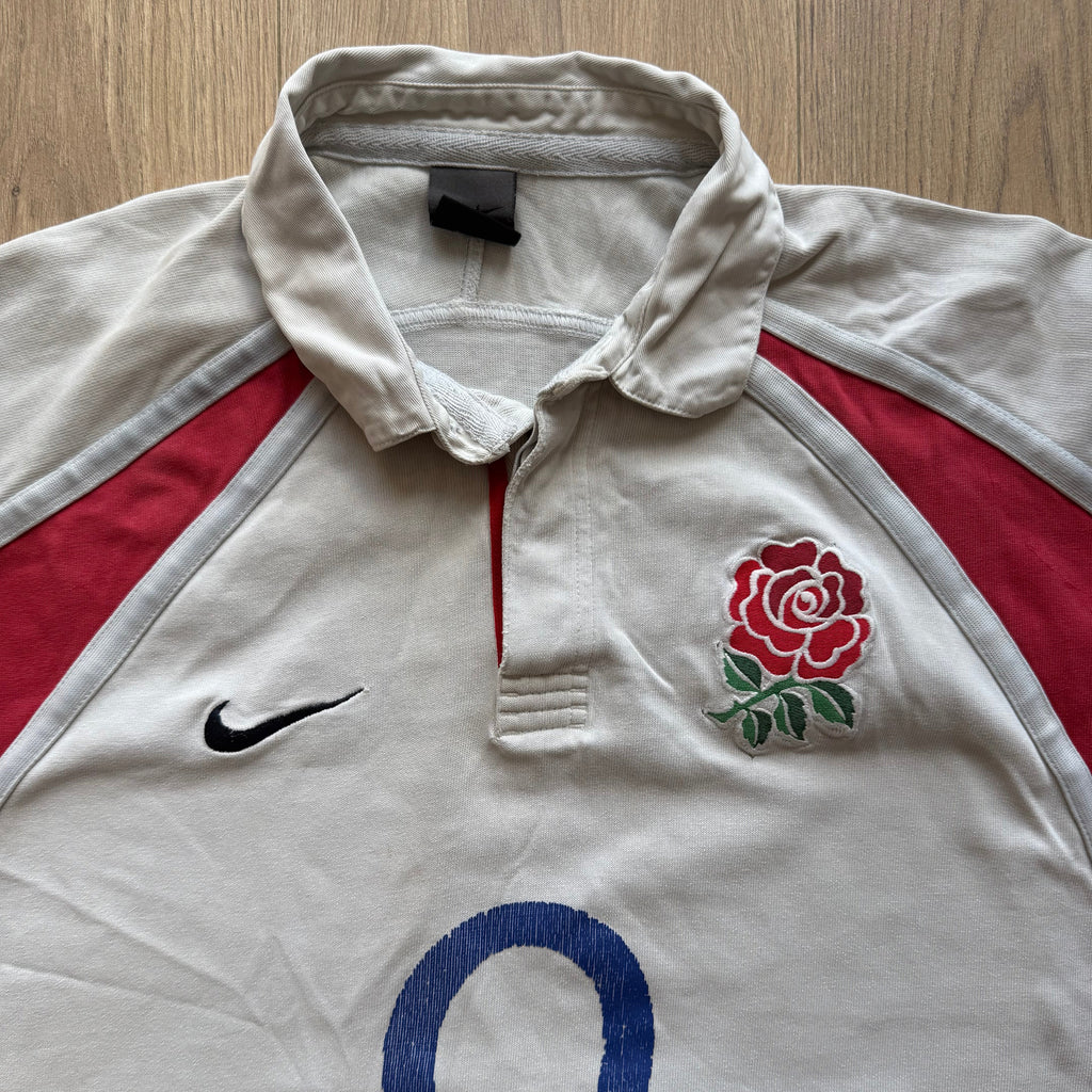 2002/2003 England Home Jersey - L