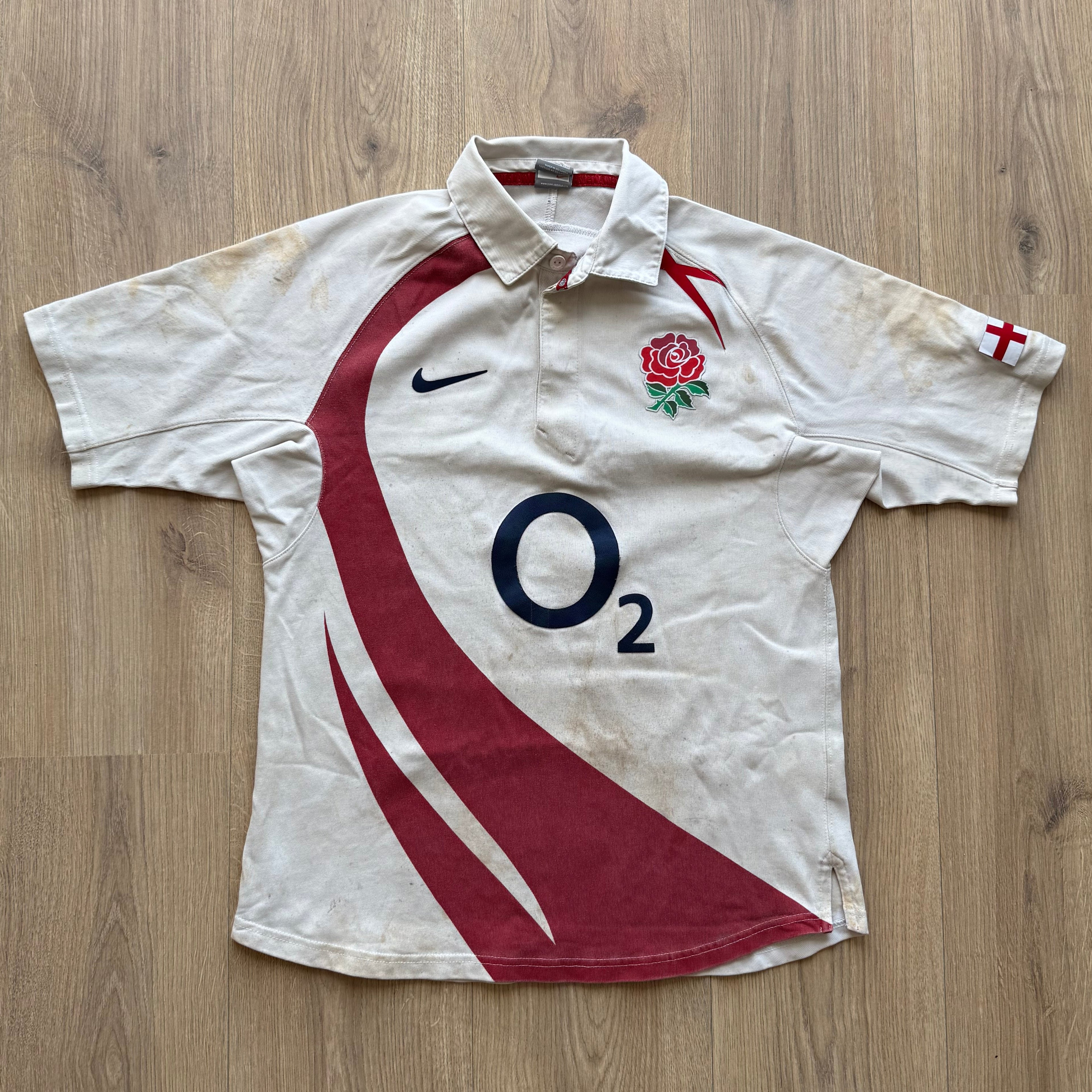 2007/2009 England Home Jersey - M