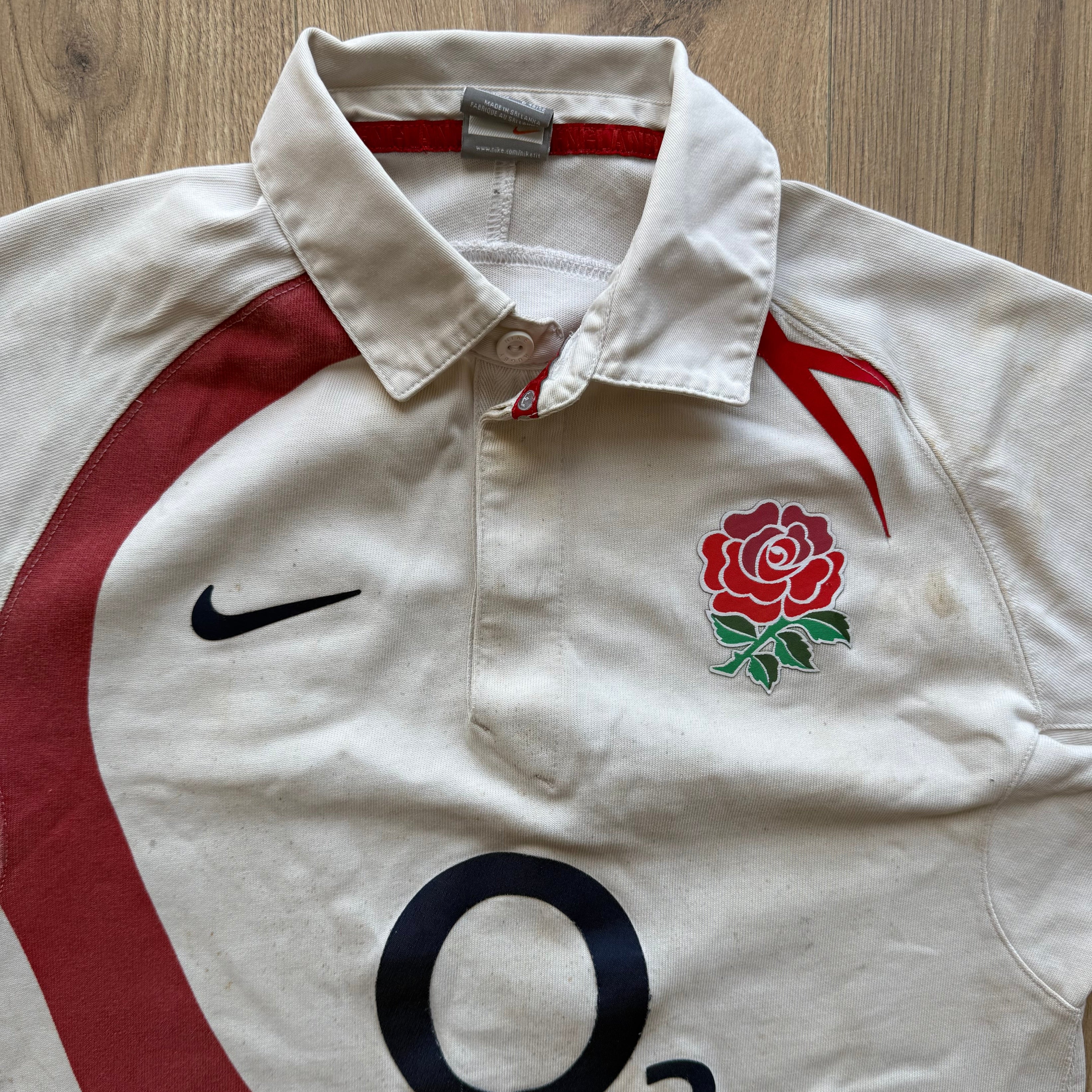 2007/2009 England Home Jersey - M