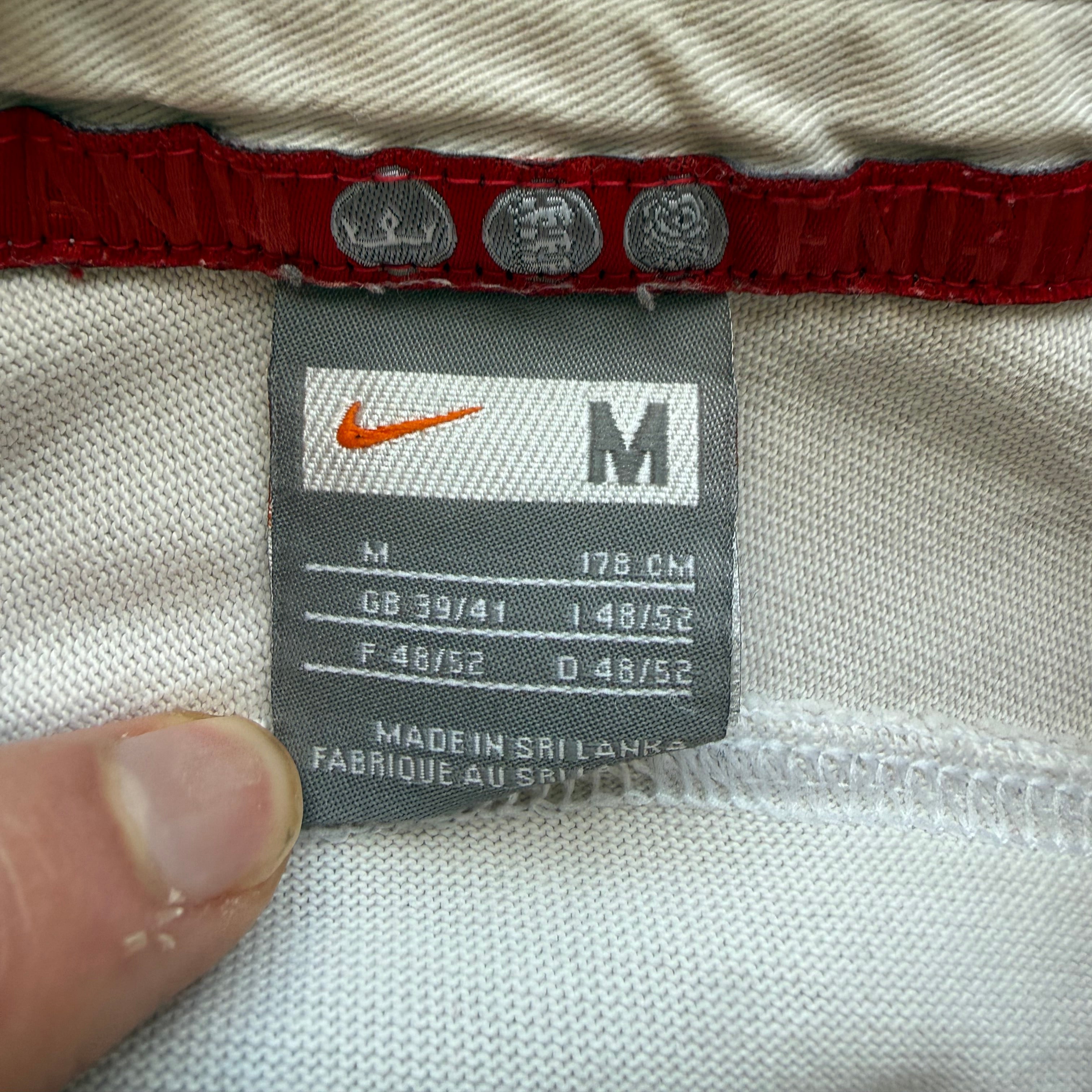 2007/2009 England Home Jersey - M