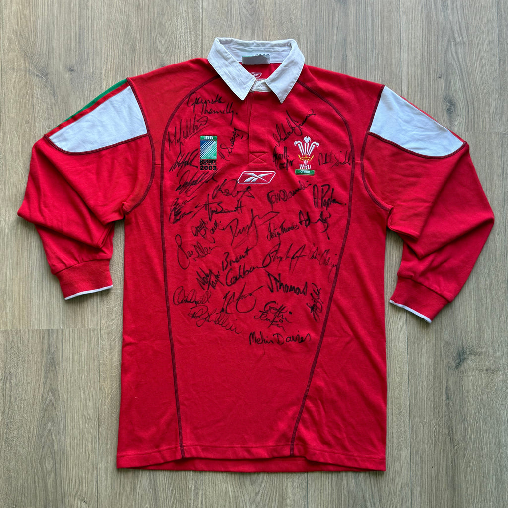 2003 Wales RWC Home Jersey SIGNED - S