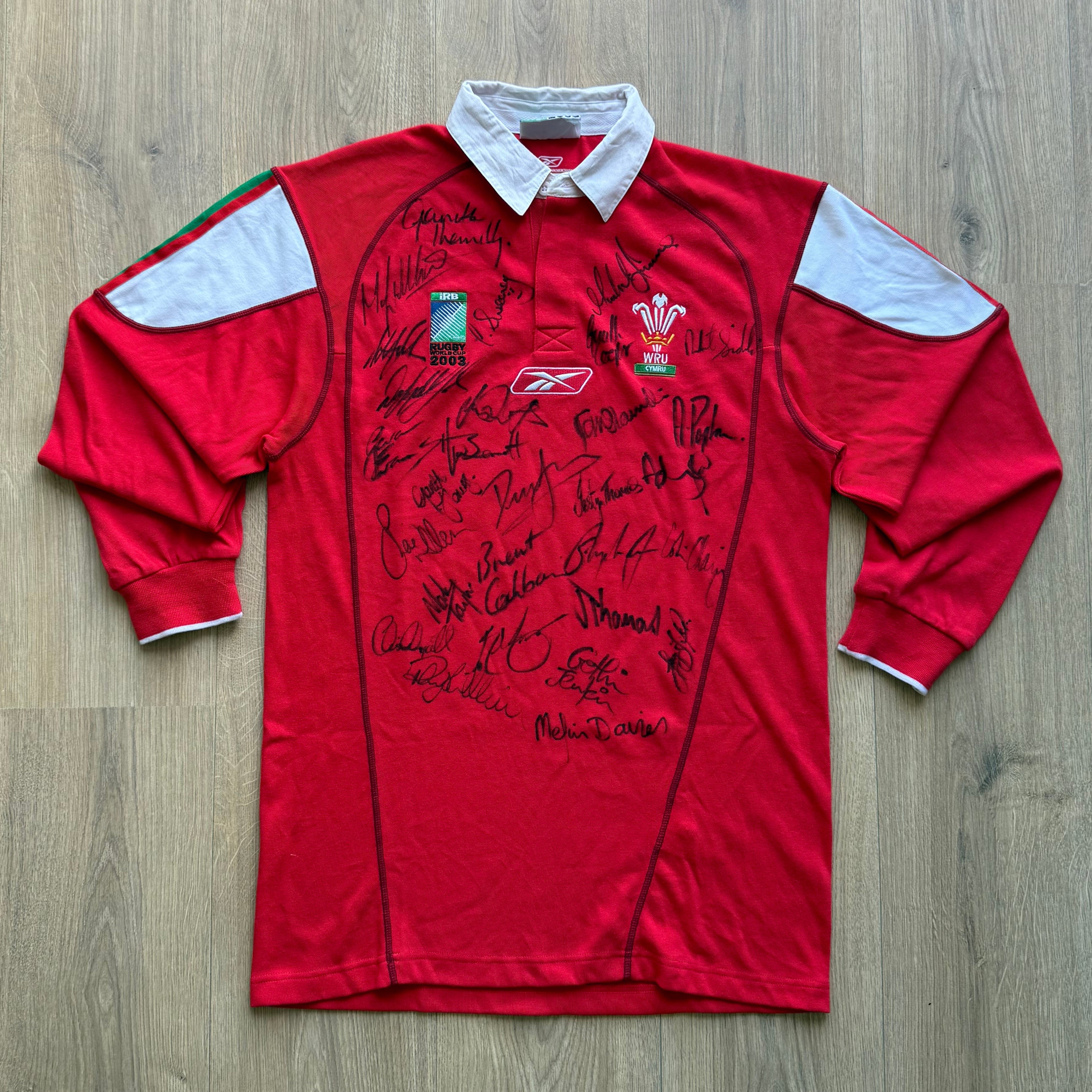 2003 Wales RWC Home Jersey SIGNED - S