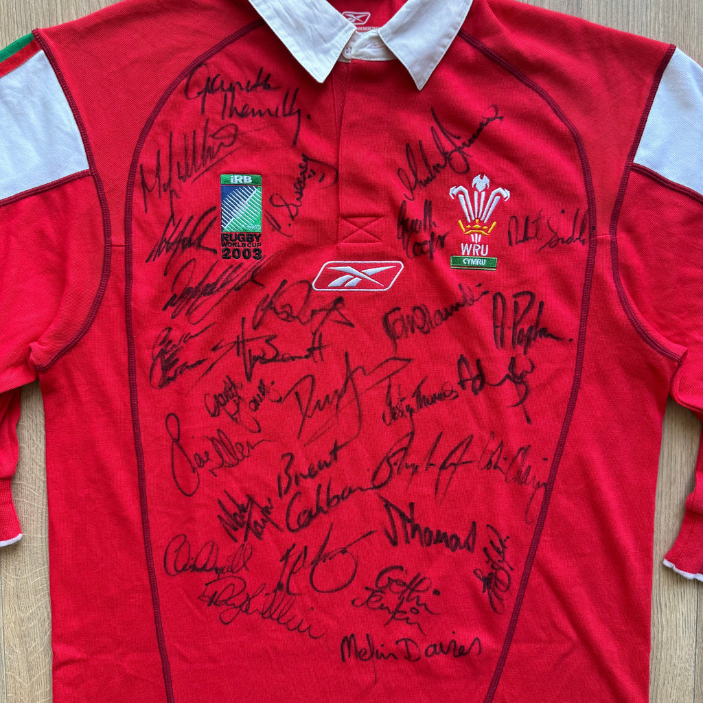 2003 Wales RWC Home Jersey SIGNED - S