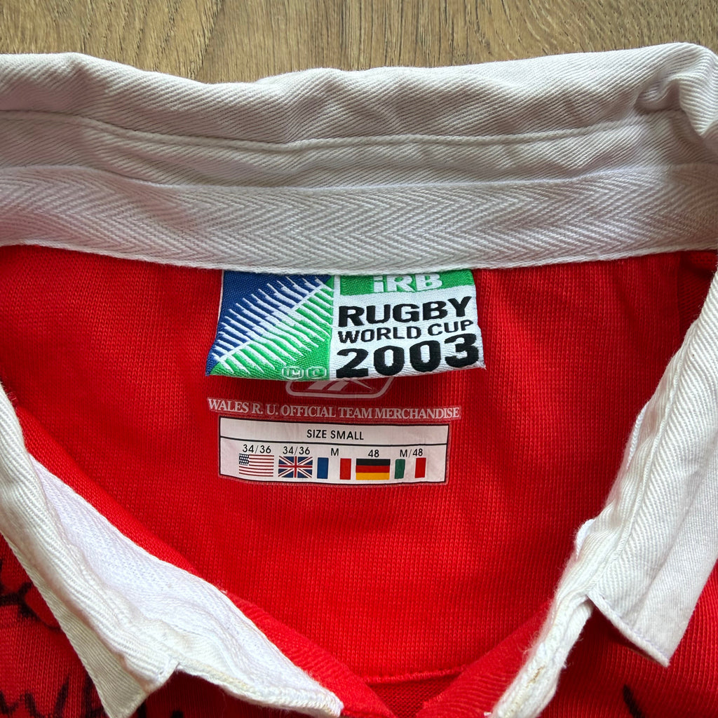 2003 Wales RWC Home Jersey SIGNED - S