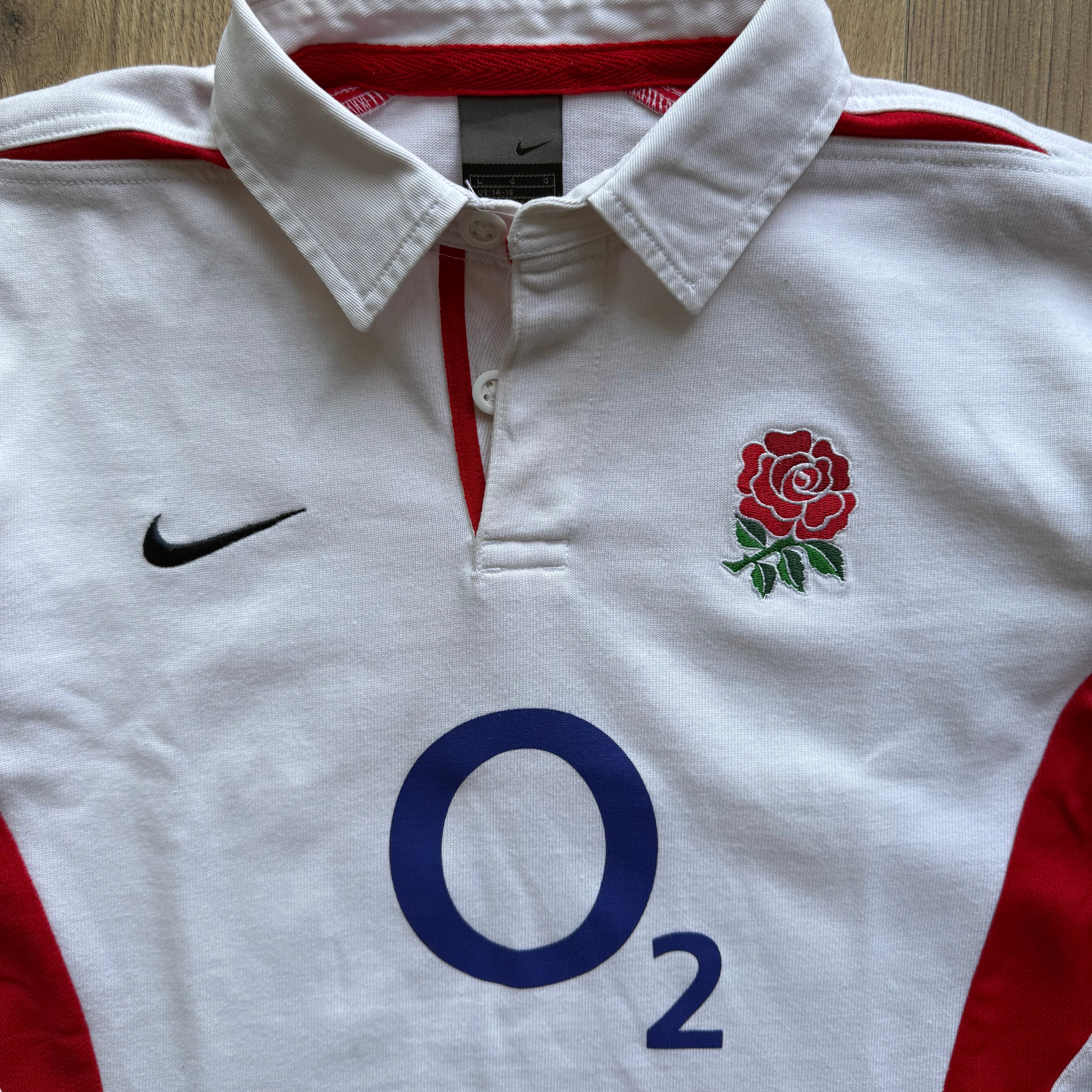2003/2005 England Home Jersey - S