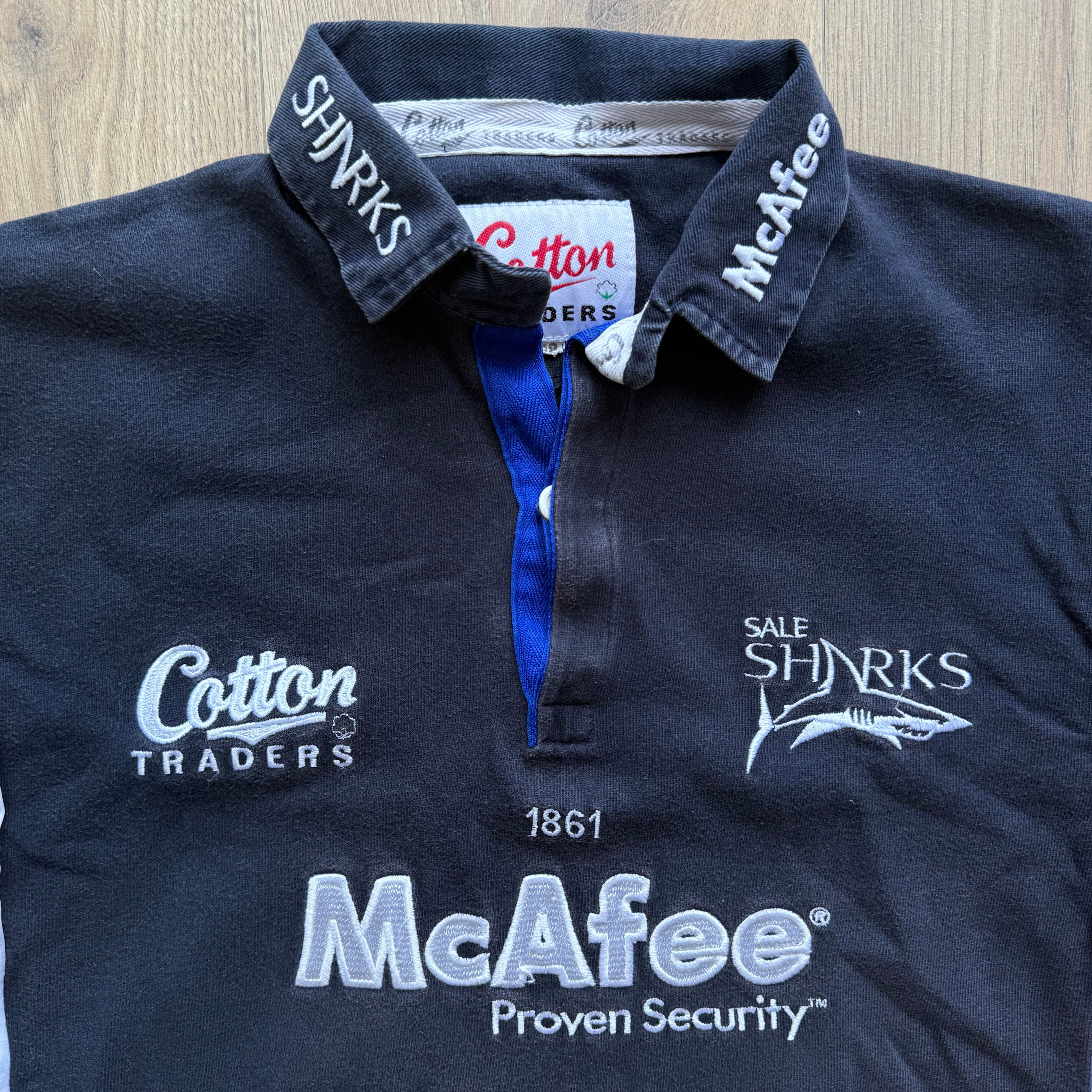 2005/2006 Sale Sharks Home Jersey - M