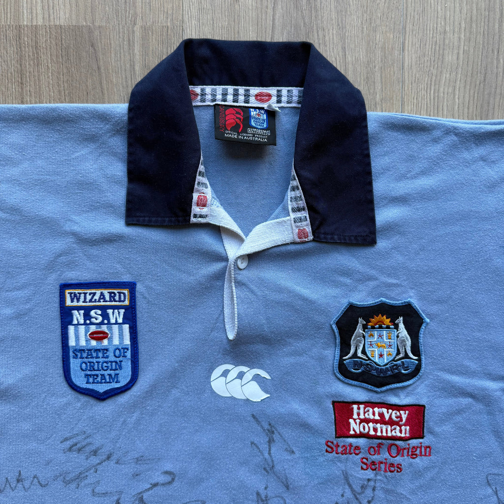 1998/1999 NSW Blues Home Jersey SIGNED - XL