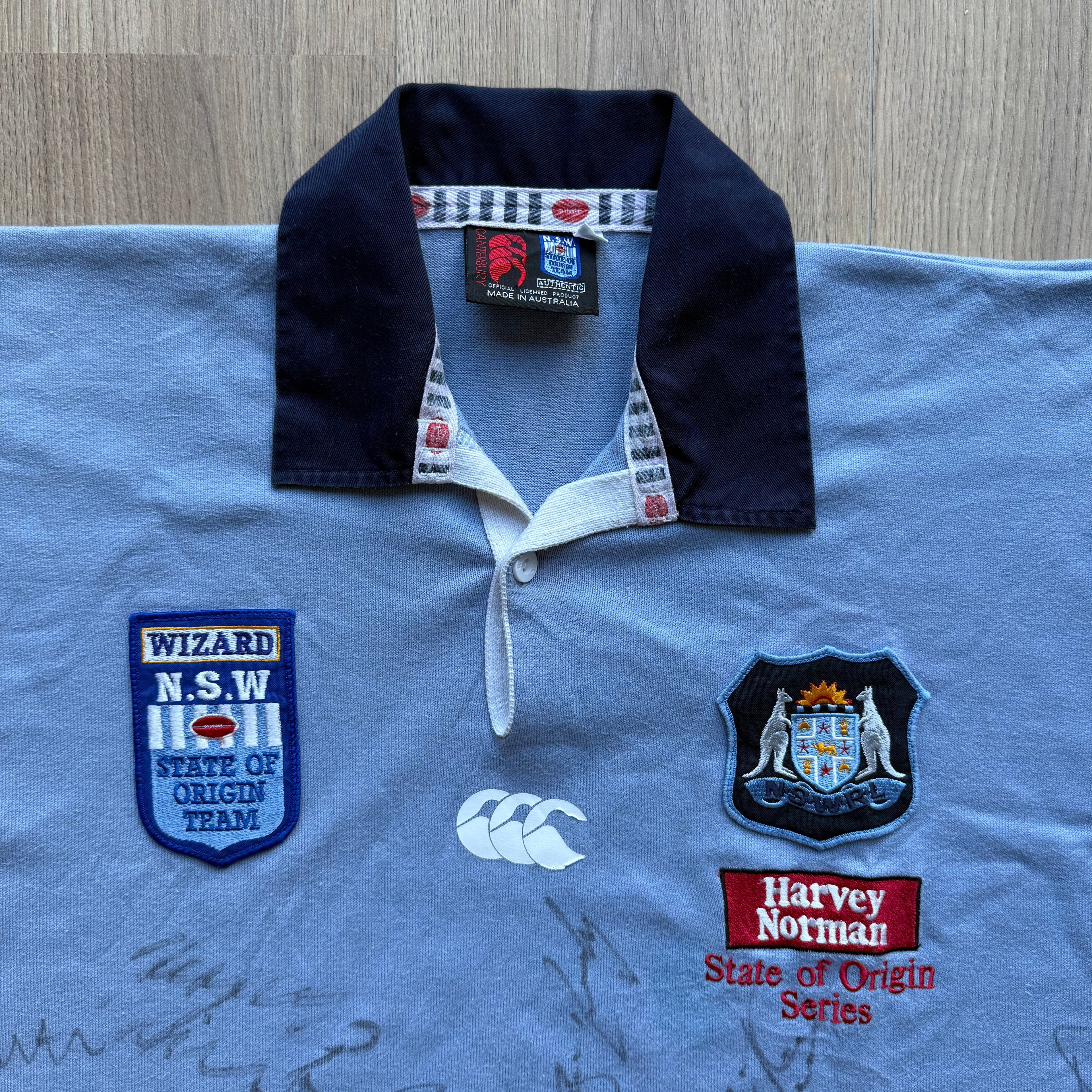 1998/1999 NSW Blues Home Jersey SIGNED - XL
