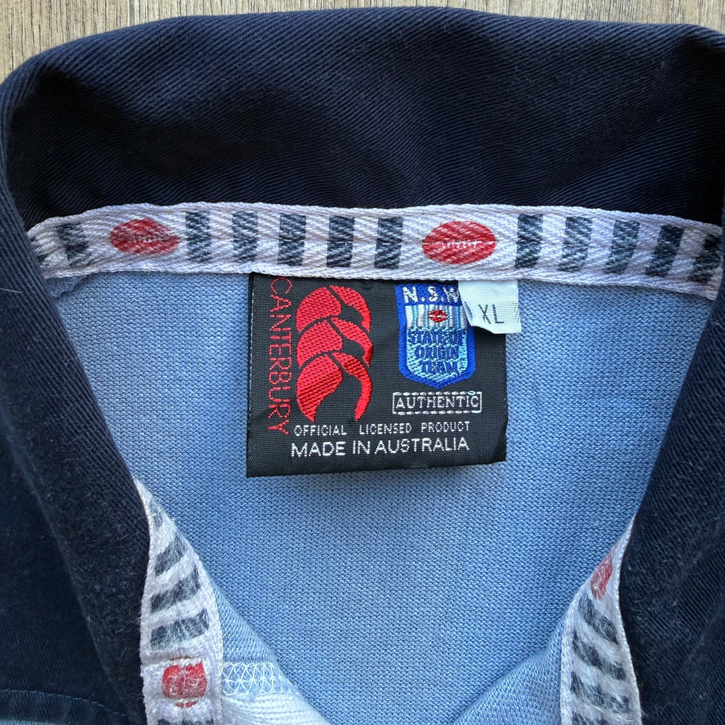 1998/1999 NSW Blues Home Jersey SIGNED - XL