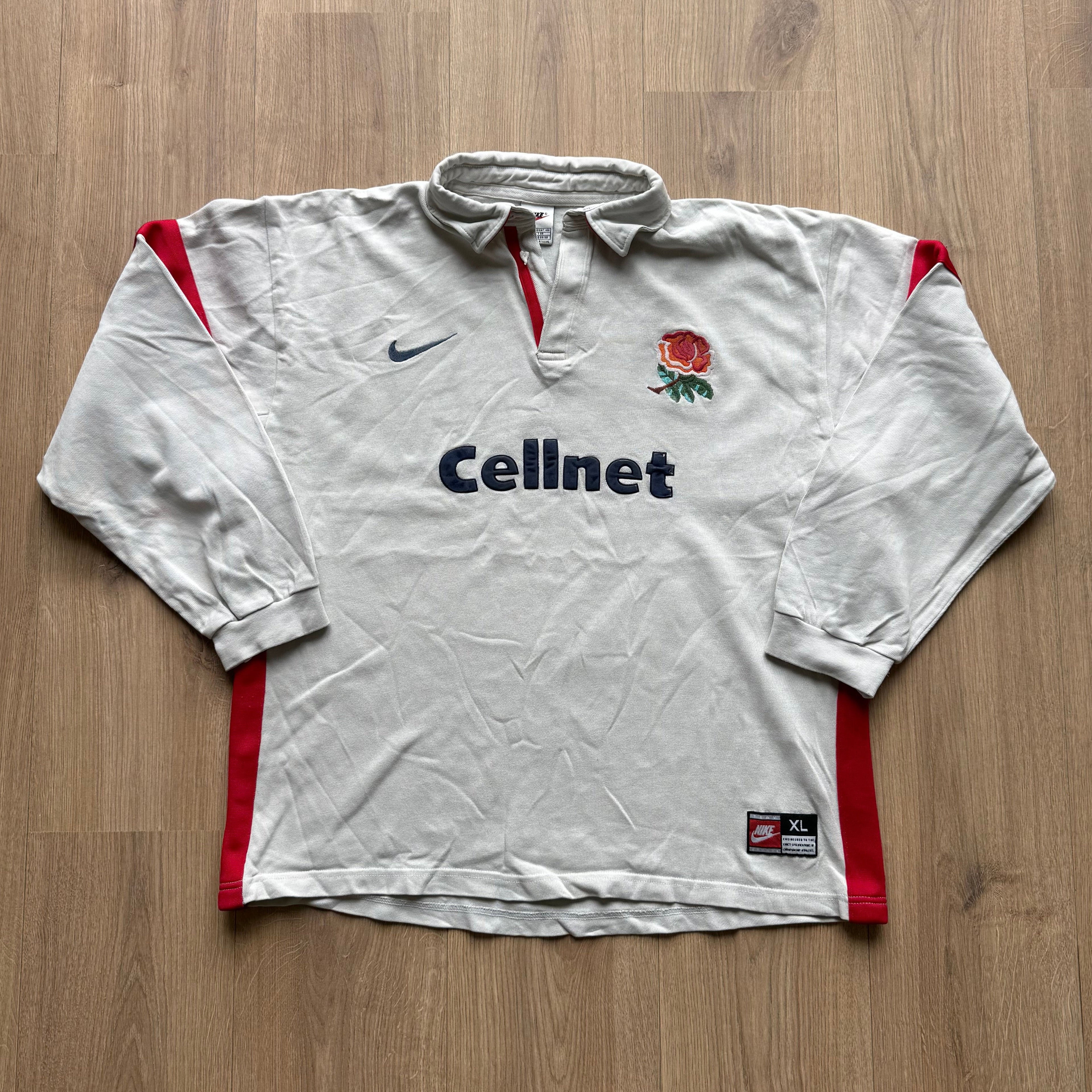 1997/1999 England Home Jersey - XL