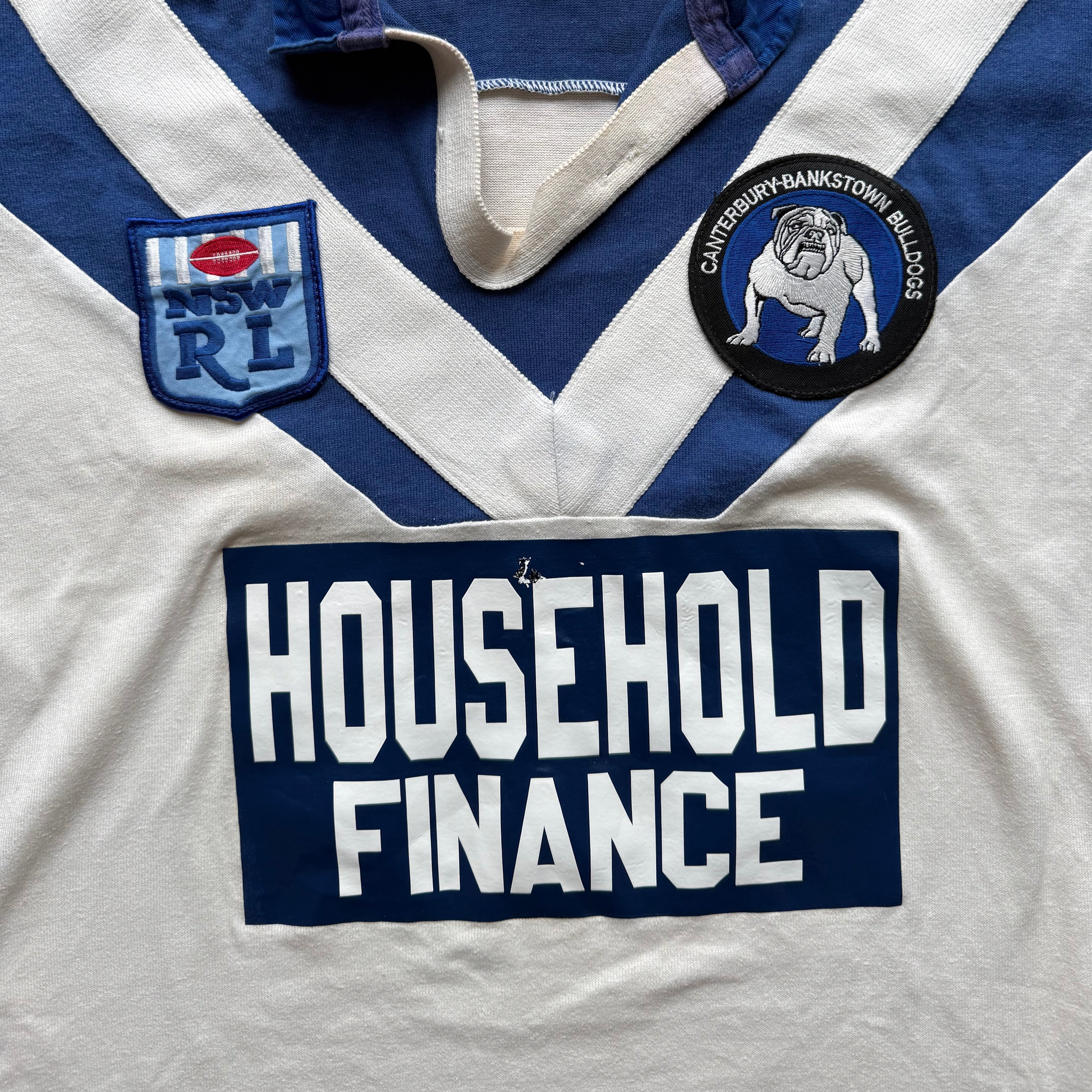 1990/1991 Canterbury Bankstown Bulldogs Home Jersey - M