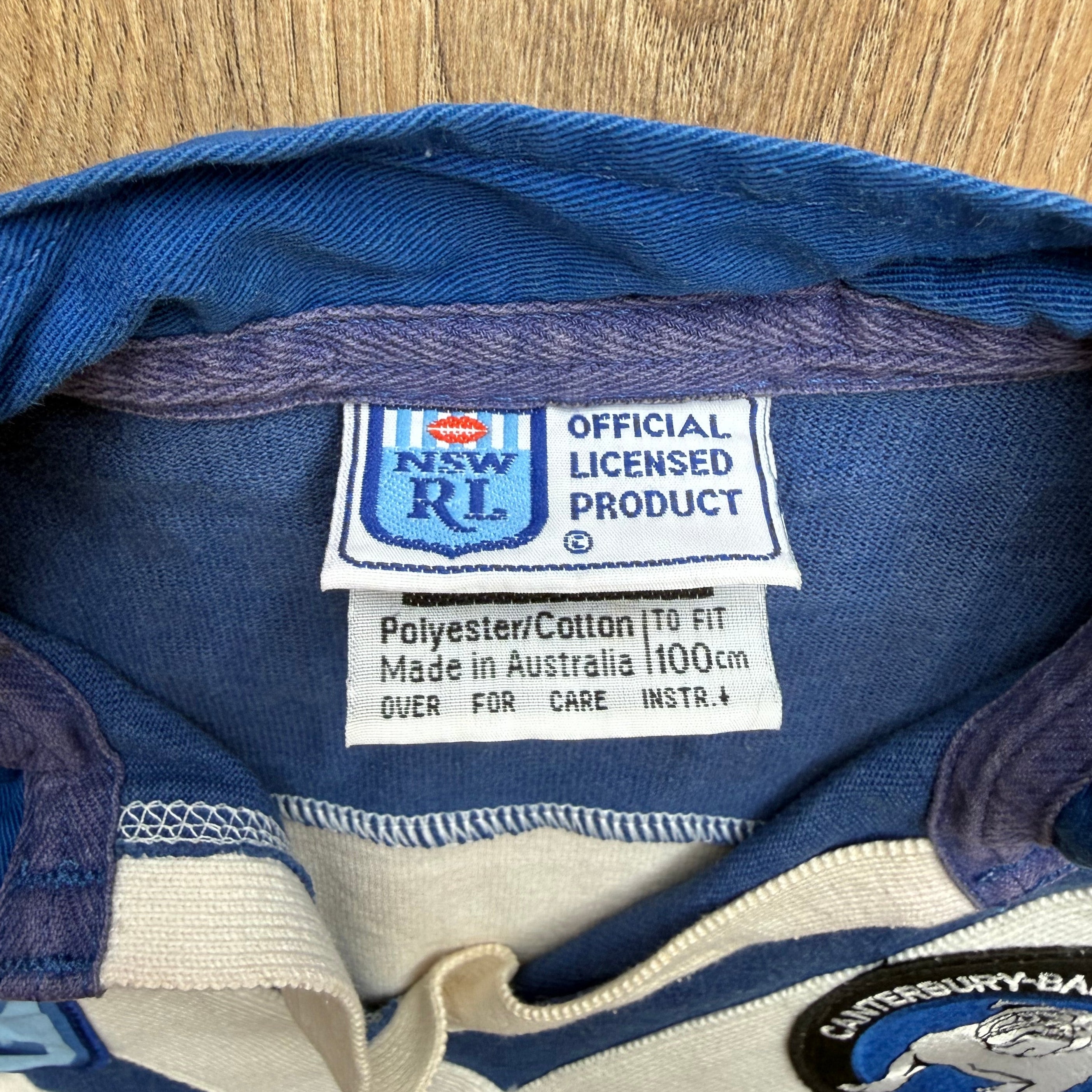 1990/1991 Canterbury Bankstown Bulldogs Home Jersey - M