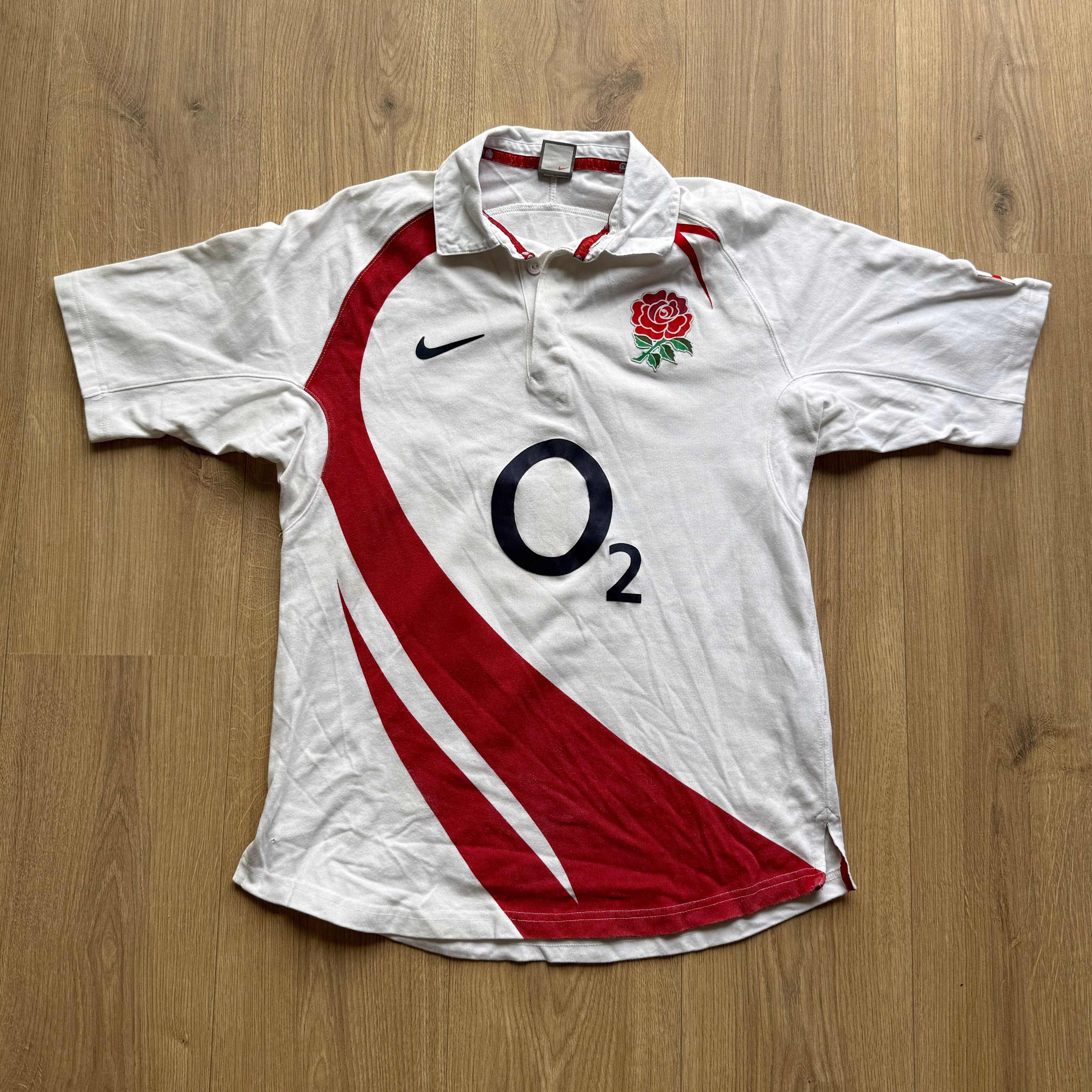 2007/2009 England Home Jersey - M