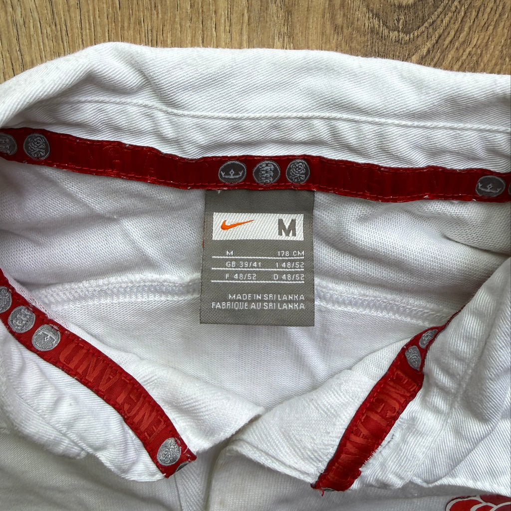 2007/2009 England Home Jersey - M