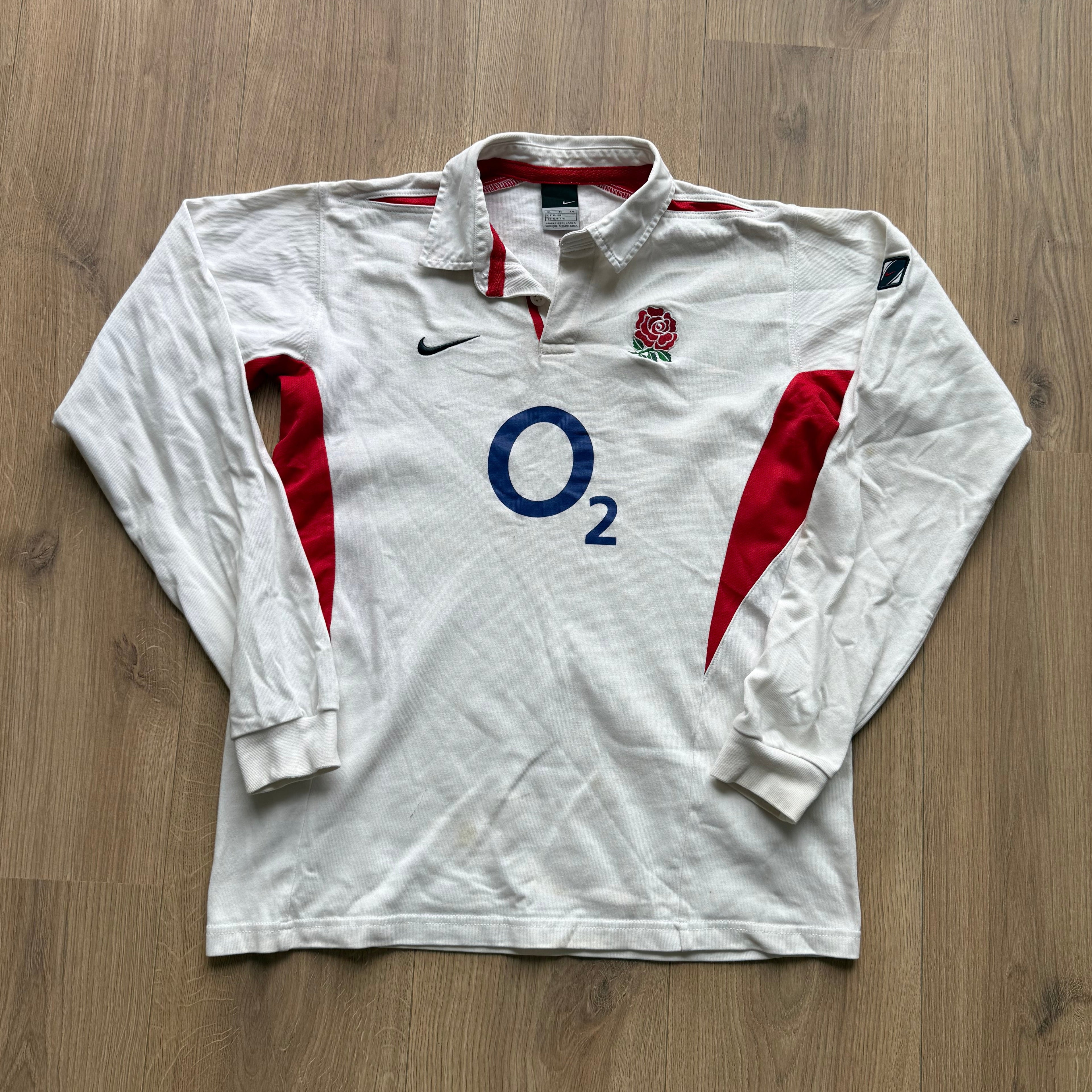 2003/2005 England Home Jersey - S (Womens 18-20)