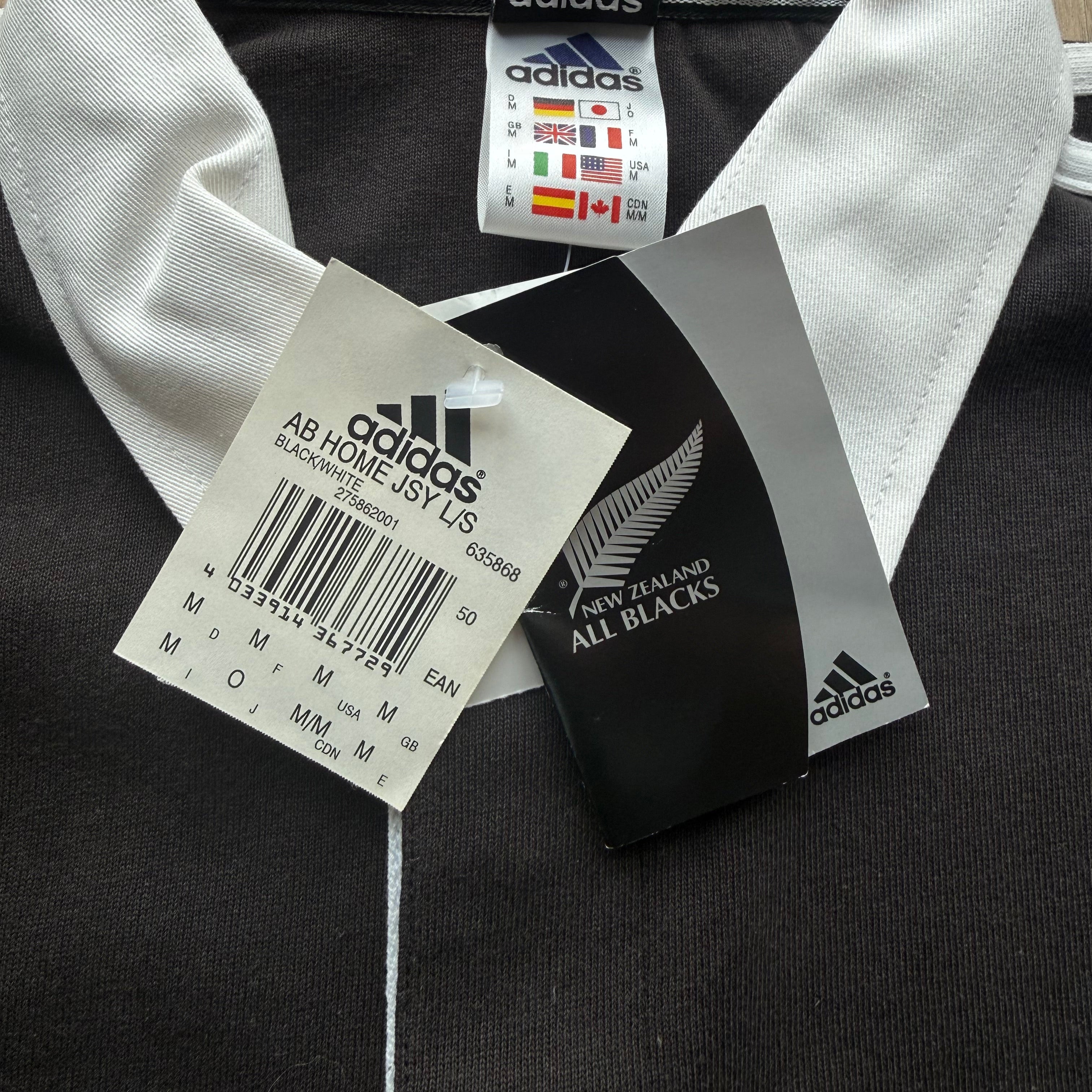 1999 All Blacks Home Jersey BNWT - M