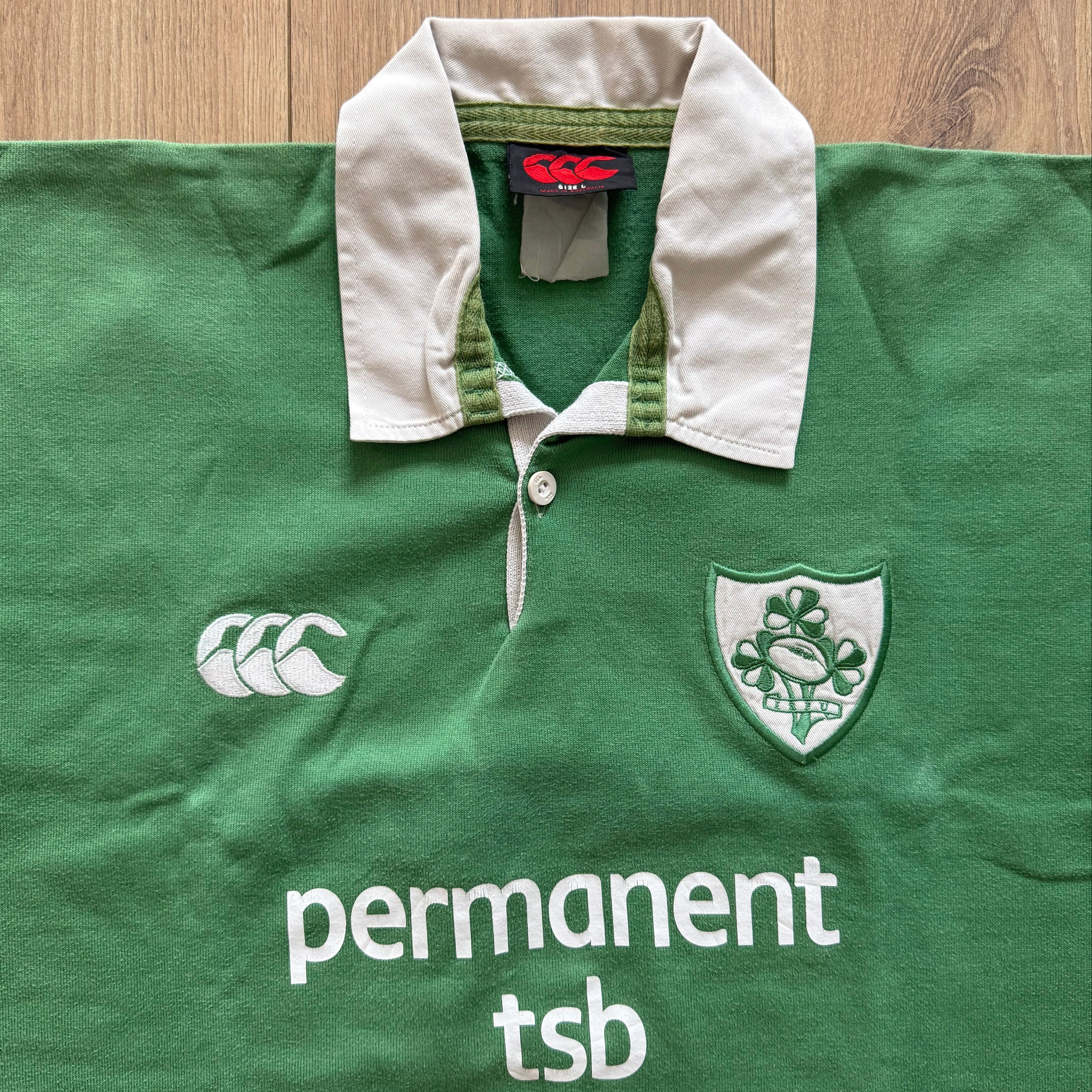 2002/2004 Ireland Home Jersey - L