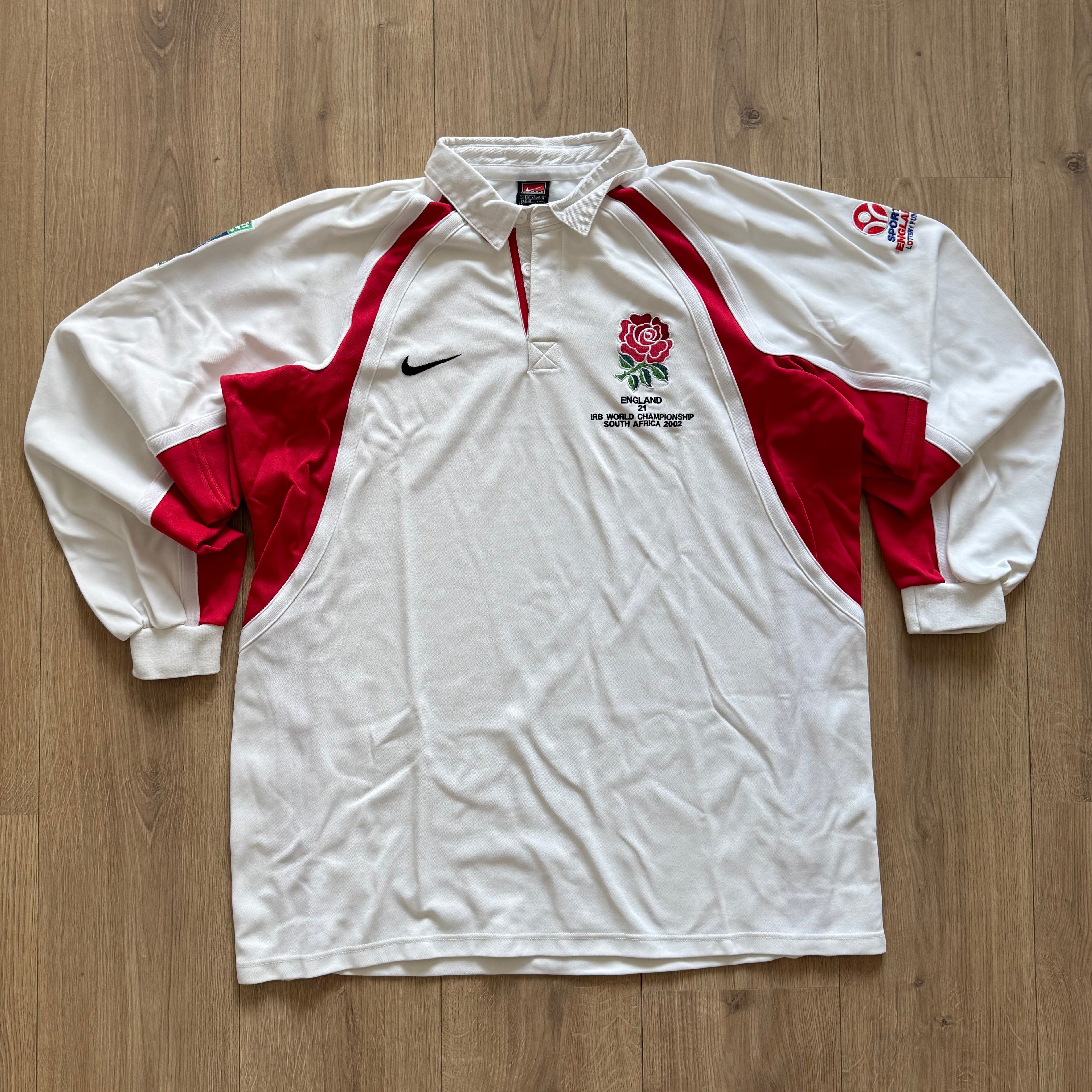 2002 England U21 Rugby World Cup Player Issue Jersey - XXL