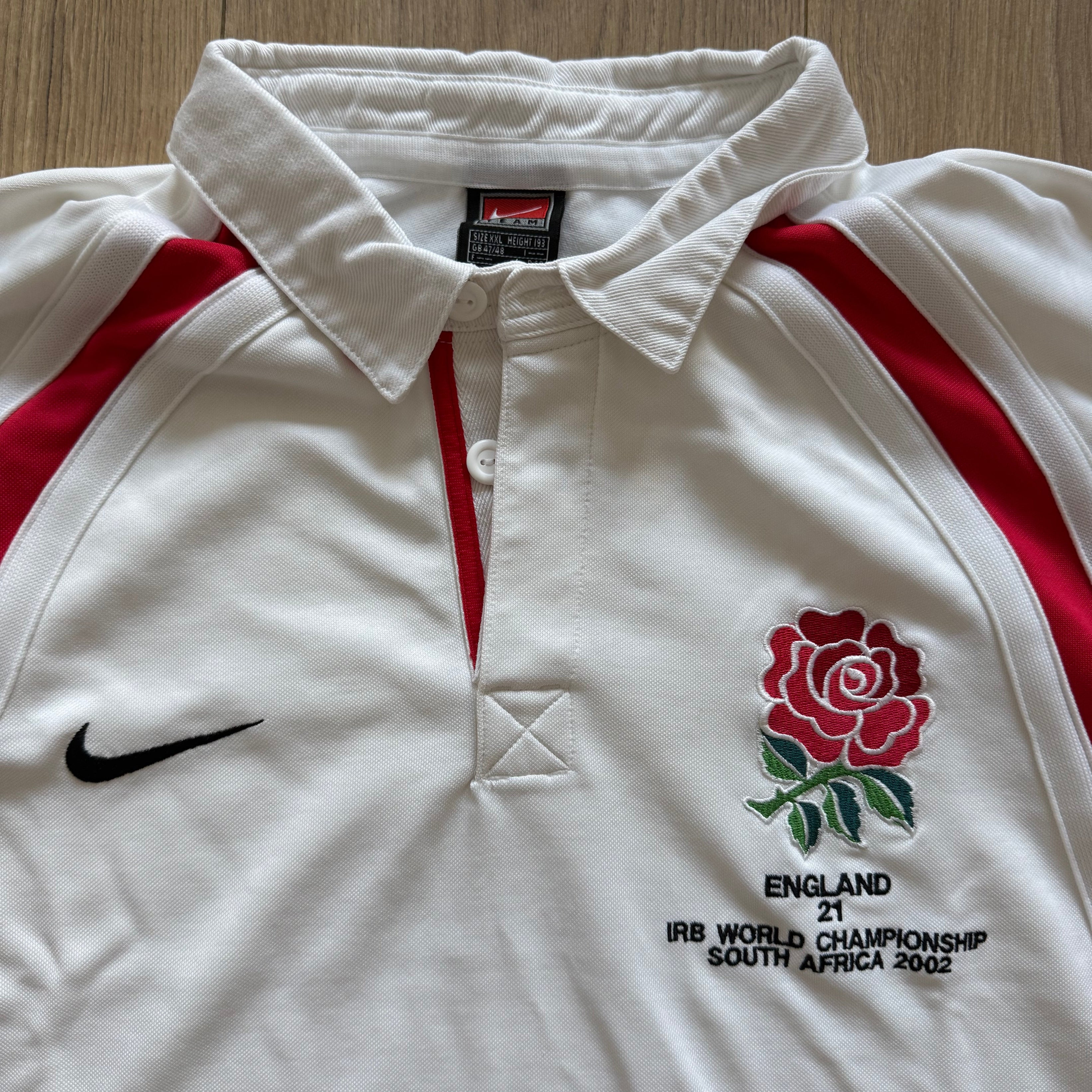 2002 England U21 Rugby World Cup Player Issue Jersey - XXL