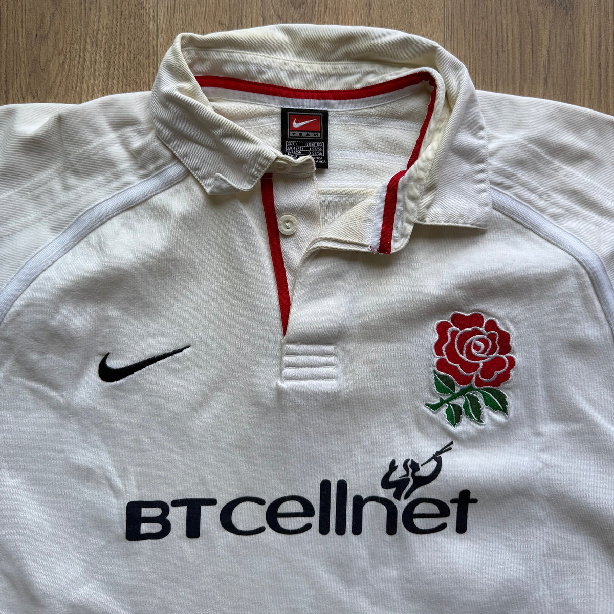 1999/2001 England Home Jersey - L